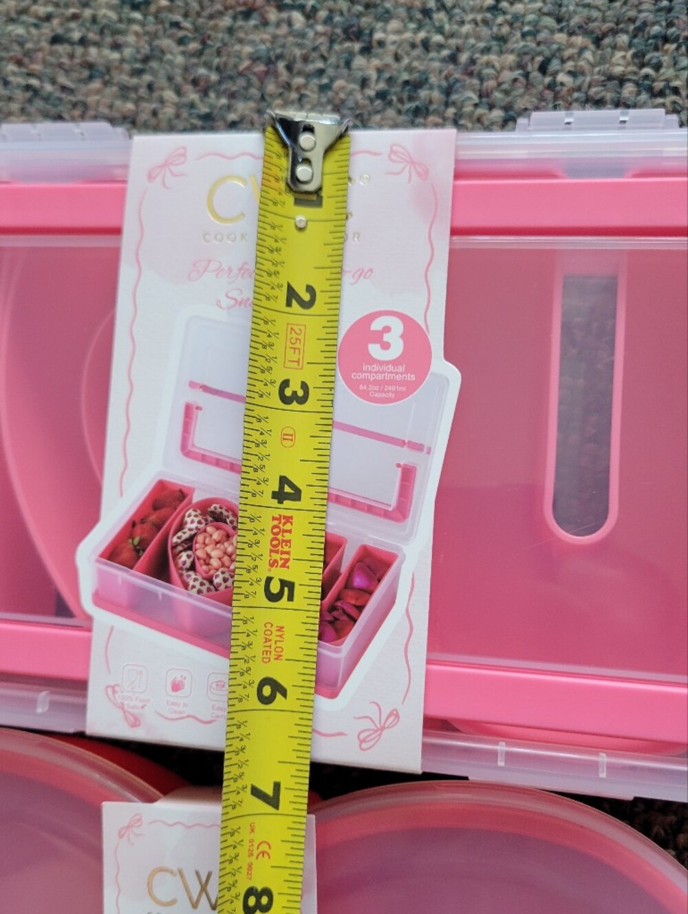 CWC Pink Heart-Shaped and Rectangular Food Storage Set - Picture 12 of 12